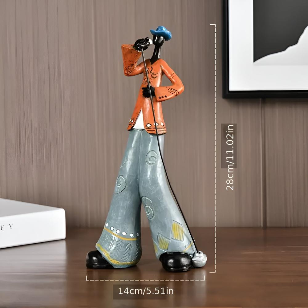 Jovial Figurine - Premium Resin, Abstract Music Design 7