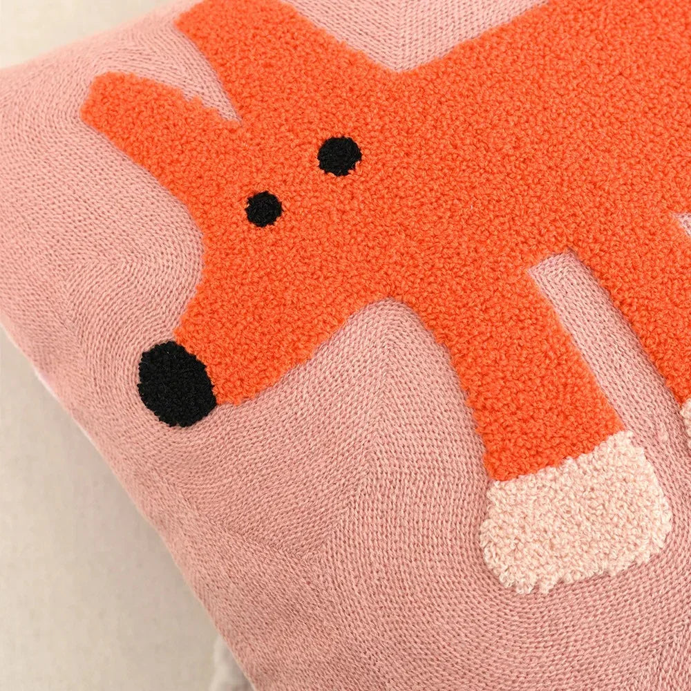 Kaleo Cushion Cover - Nordic Embroidered Design, Soft Polyester Cotton Blend 4