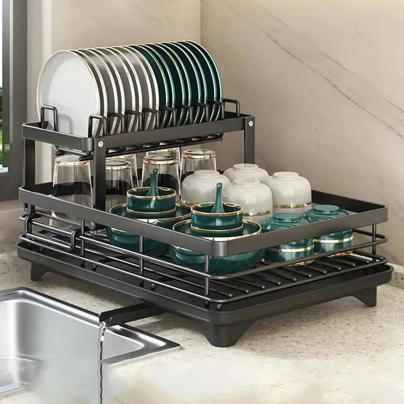 Kinetic Dish Rack - Stainless Steel, Foldable Space-Saving Design 8