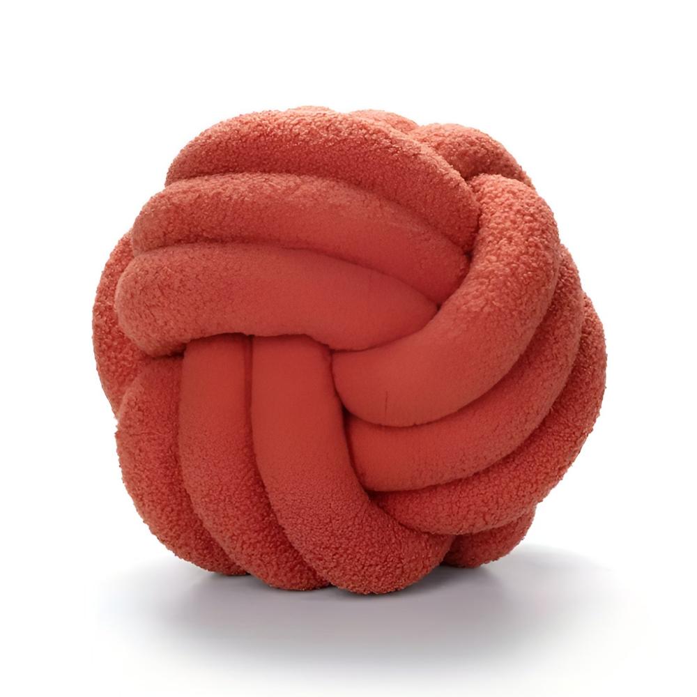 Knotty Cushion - Soft Lambswool, Cozy Flower Design 4