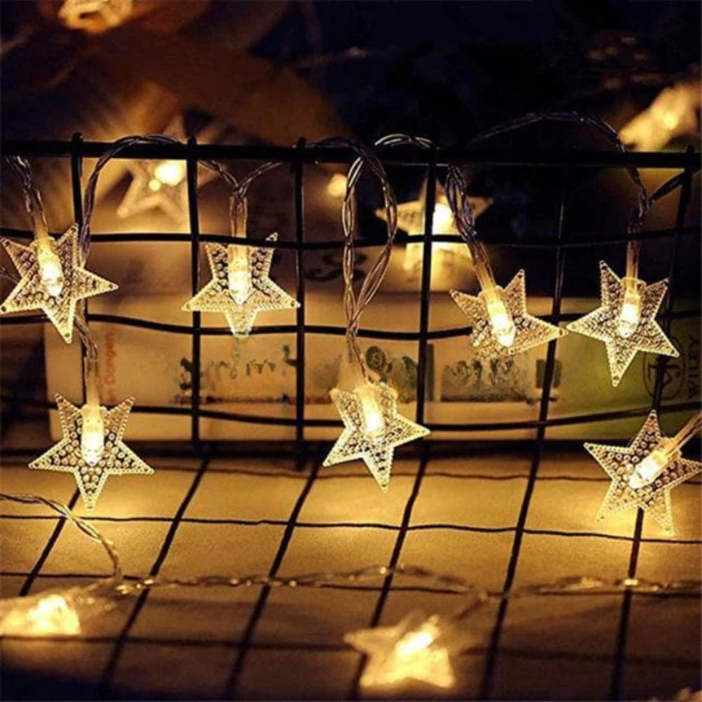 TwinkleDrop Light Garland – LED String Lights – Warm Ambient Home Decor