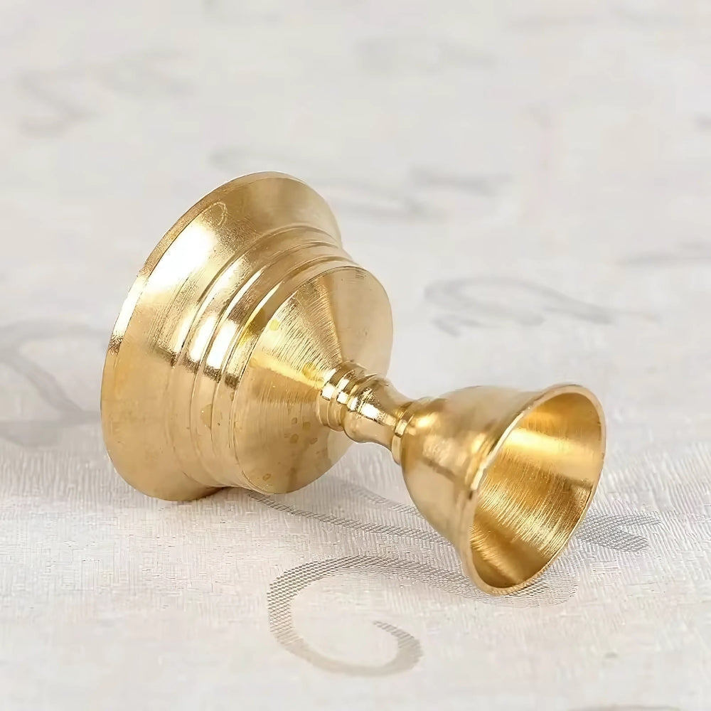 Liora Candle Holder - Vintage Copper Finish, Pedestal Base 2