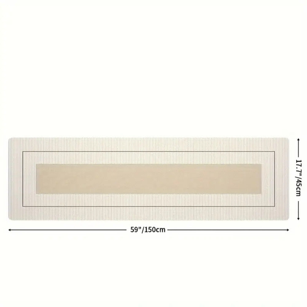 Liora Kitchen Mat - Washable Microfiber, Floral Stripe Pattern 7