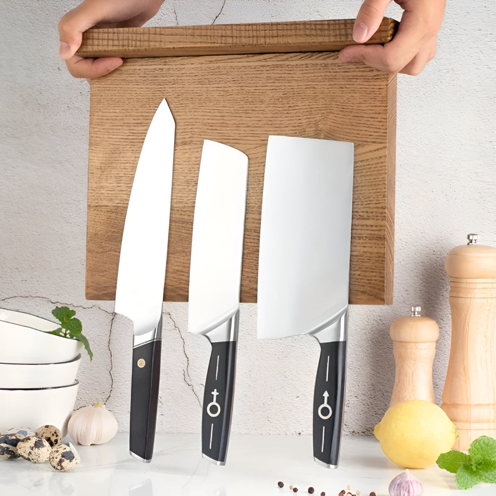 Liora Knife Holder - High-Quality Wood, Double-Sided Magnet 3
