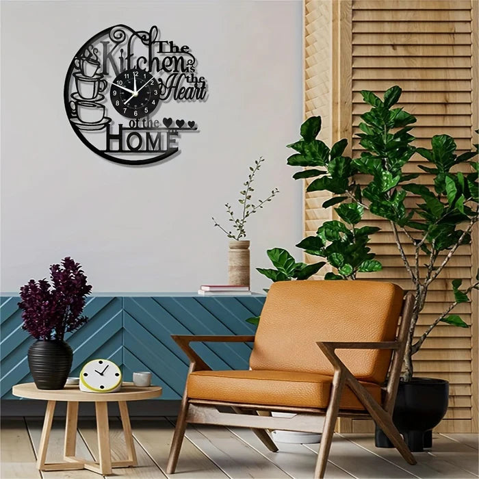 Liora Large Wall Clock - Minimalist Silent Quartz, Easy-to-Read Numerals 1