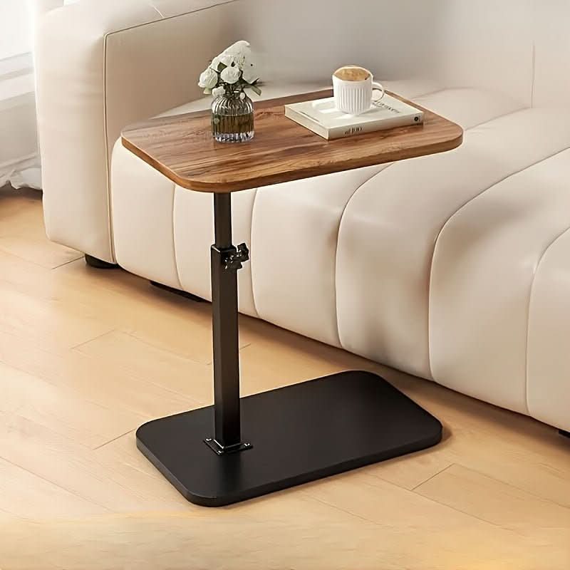 Livelift Adjustable Side Table - Wooden Top, Modern Design for Sofa or Bed 1