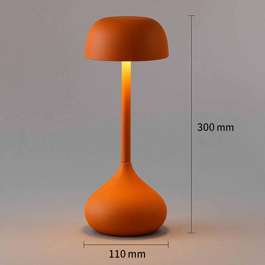 Luna Glow Desk Lamp - Cordless, Rechargeable with Touch Control 0