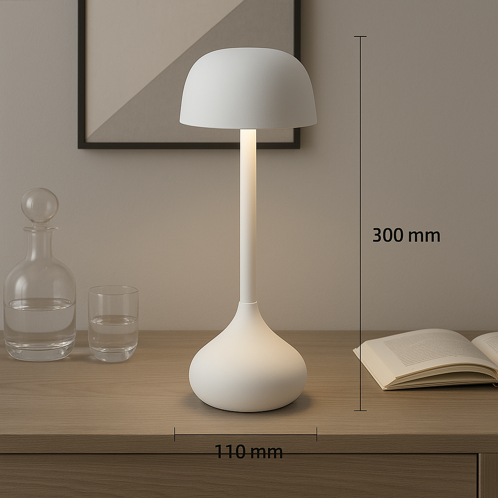 Luna Glow Desk Lamp - Cordless, Rechargeable with Touch Control 3