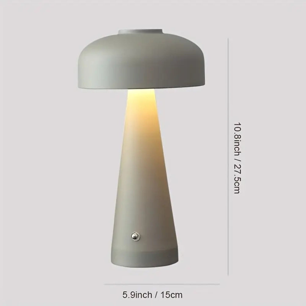 Luna Table Lamp - Frosted Metal, Touchless Control for Bedroom and Living Room 0