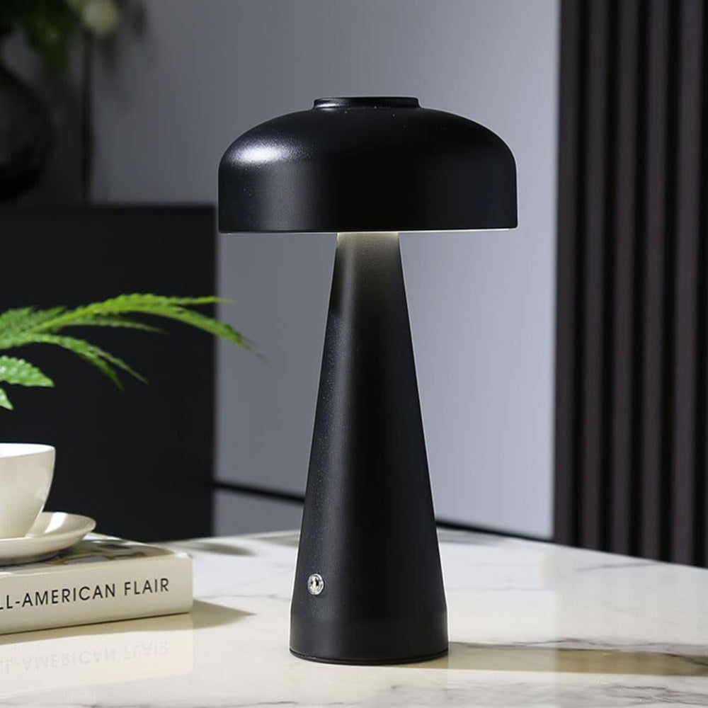 Luna Table Lamp - Frosted Metal, Touchless Control for Bedroom and Living Room 5