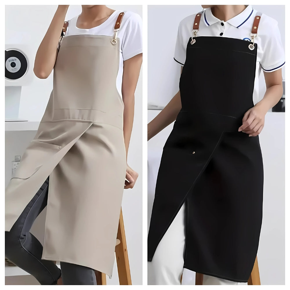 Lunara Chef Apron - Waterproof Canvas, Adjustable Straps and Pockets 1