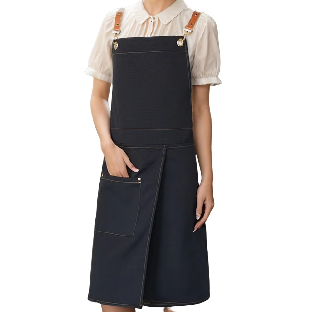 Lunara Chef Apron - Waterproof Canvas, Adjustable Straps and Pockets 10