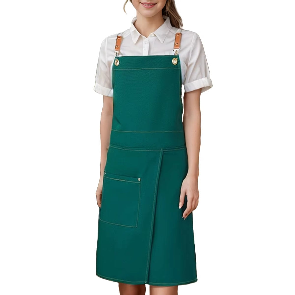 Lunara Chef Apron - Waterproof Canvas, Adjustable Straps and Pockets 4