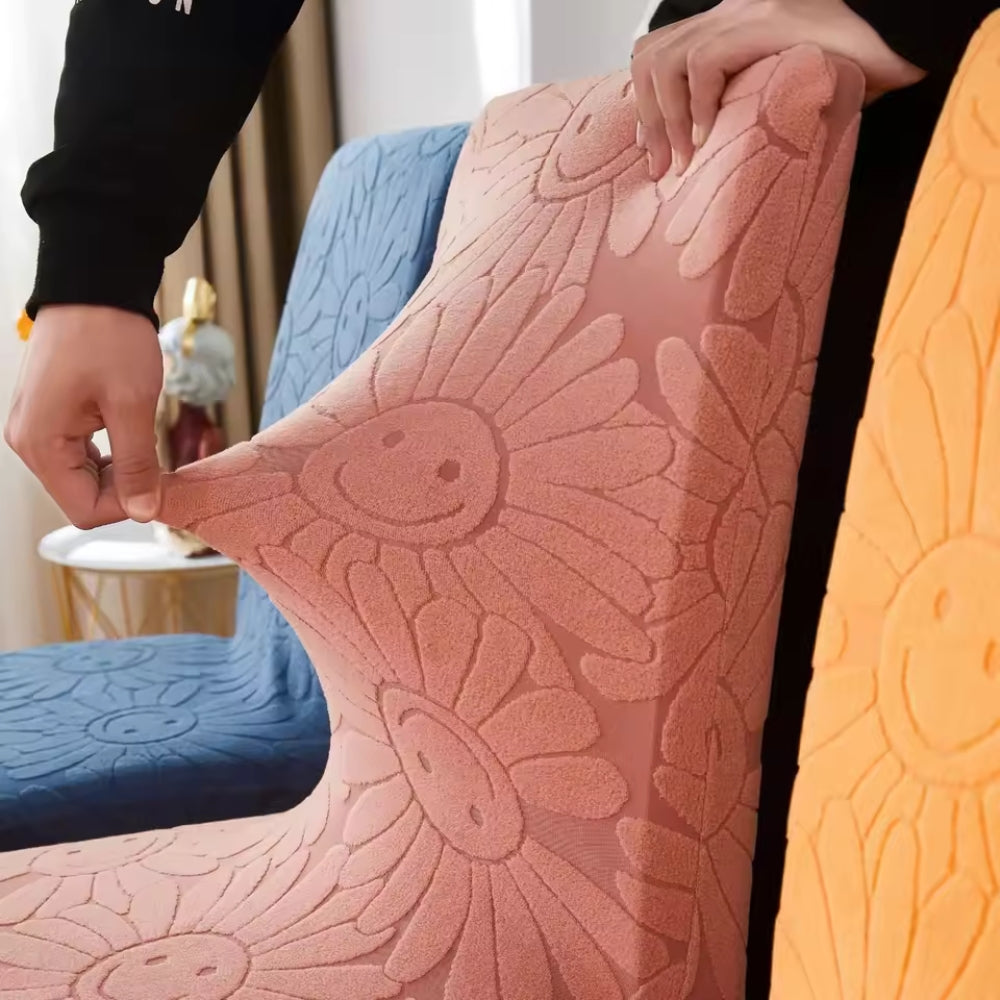 BloomJoy – Smiley Flower Stretch Chair Cover