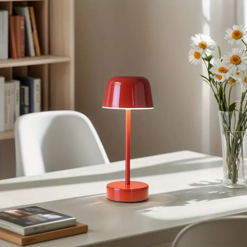 Lustra Table Lamp - Polished Iron, Touch-Controlled Cordless Design 7