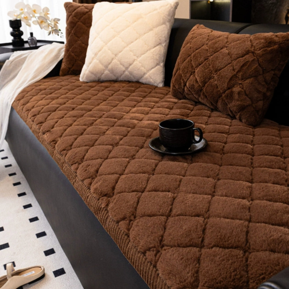 Luxe Diamond Sofa Cover - Soft Microfiber, Non-Slip Design 3