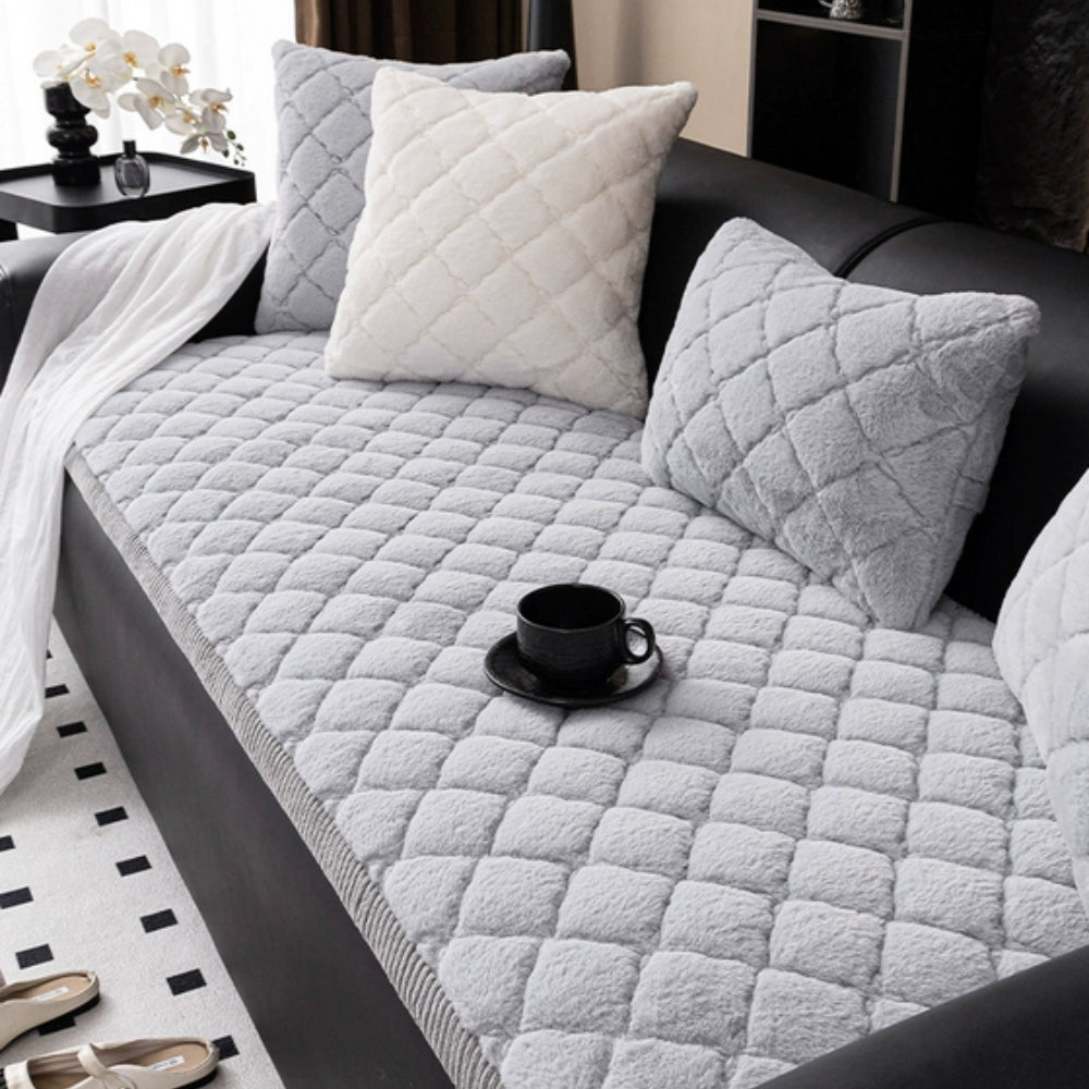 Luxe Diamond Sofa Cover - Soft Microfiber, Non-Slip Design 4