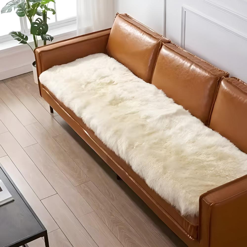 Luxe Faux Fur Couch Cover - Soft Microfiber, Stylish Protection for Dogs 2