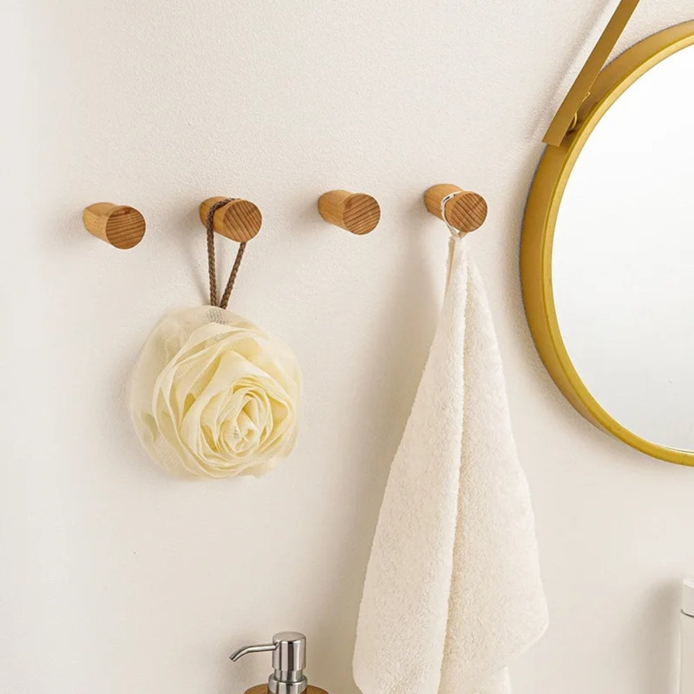 Maven Wall Hook - Beech Wood, Minimalist Coat Hook for Wall 4