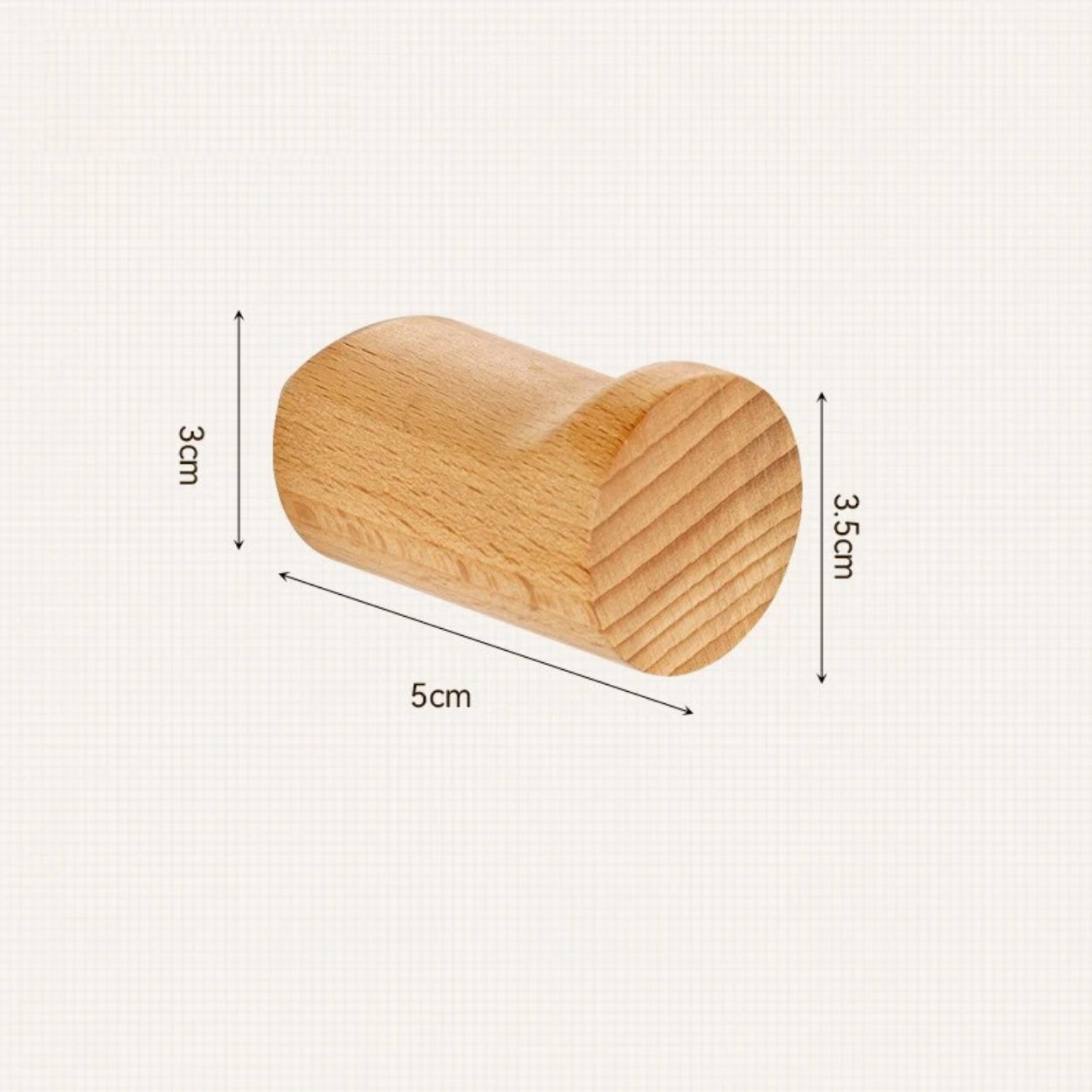 Maven Wall Hook - Beech Wood, Minimalist Coat Hook for Wall 9