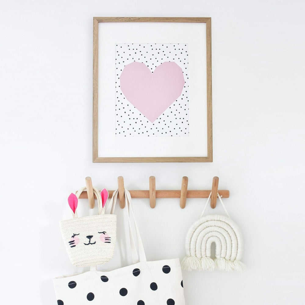 Maven Wall Organizer - Wooden Wall Storage with Hooks for Coats 3