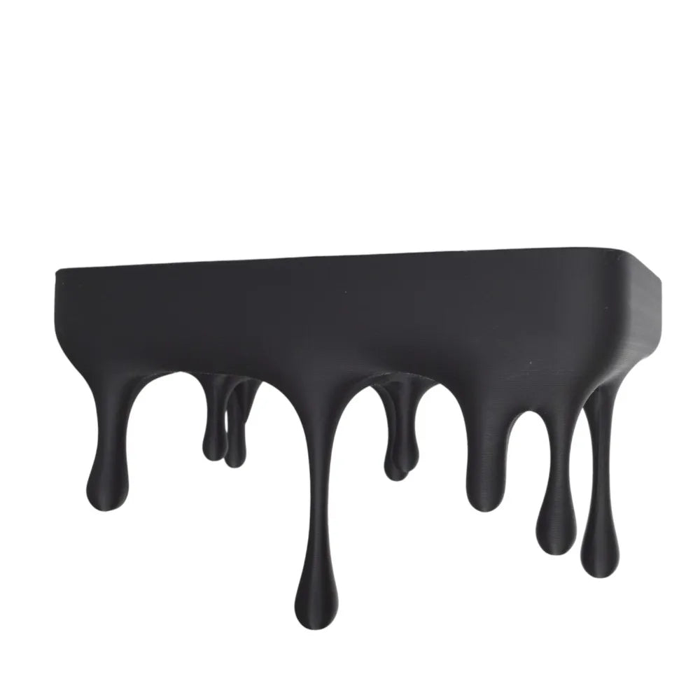 Melti Floating Shelf - Matte Black, Drip Design Wall Display 5