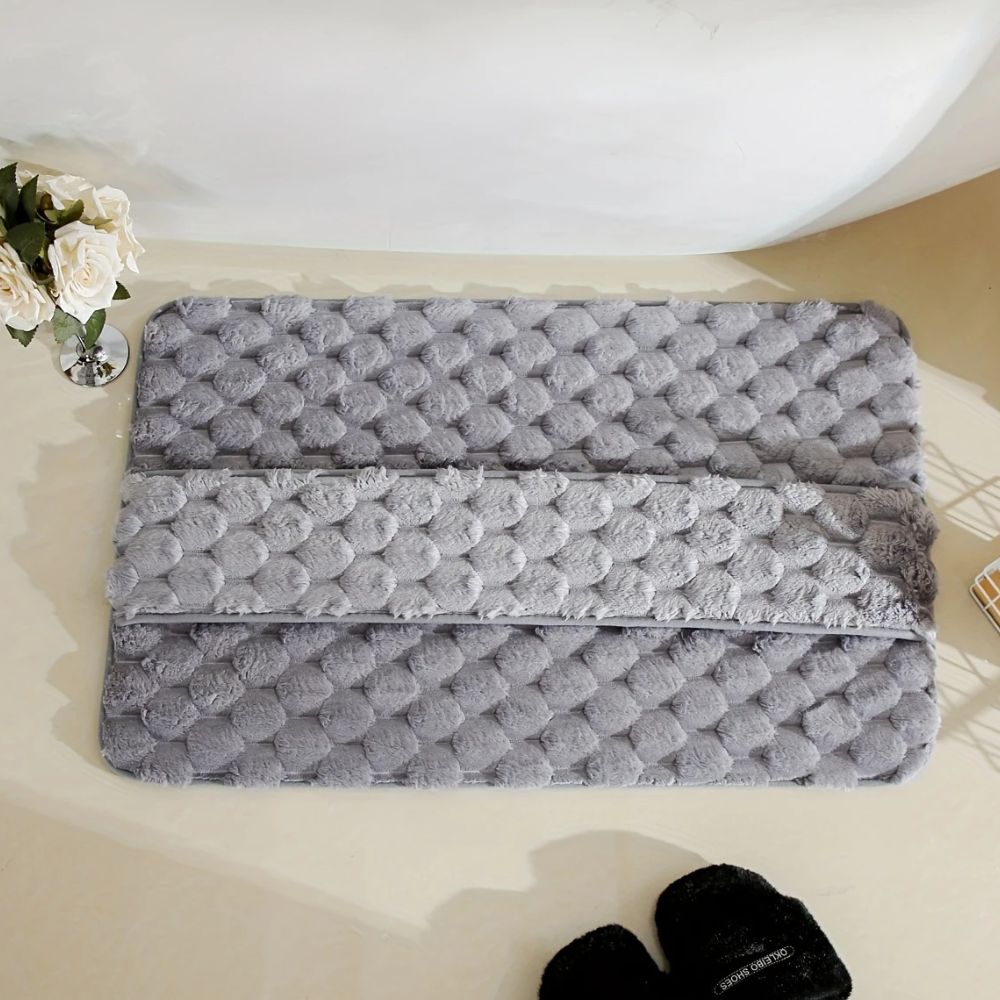 Mira Bath Mat - Memory Foam, Non-Slip Microfiber 8