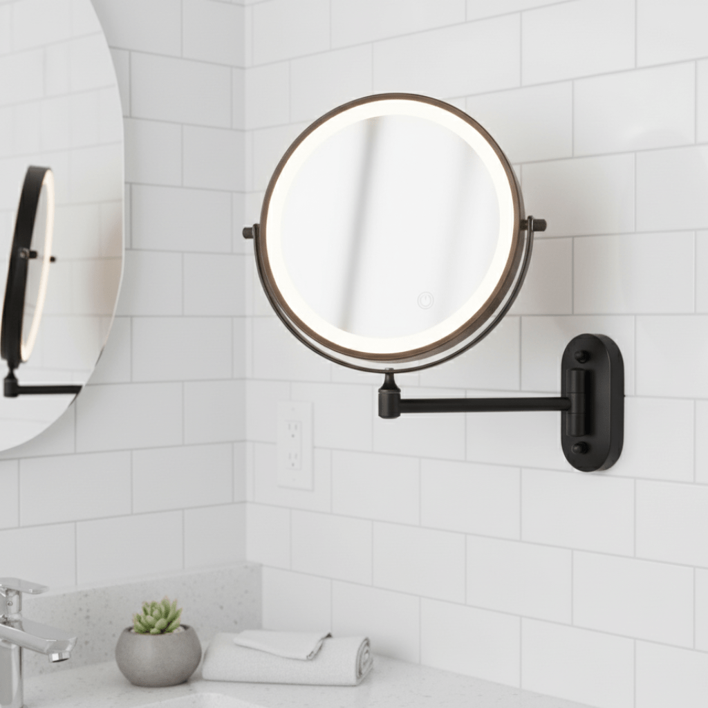 Mira Lighted Magnifying Makeup Mirror - Rechargeable LED, Adjustable Brightness 1