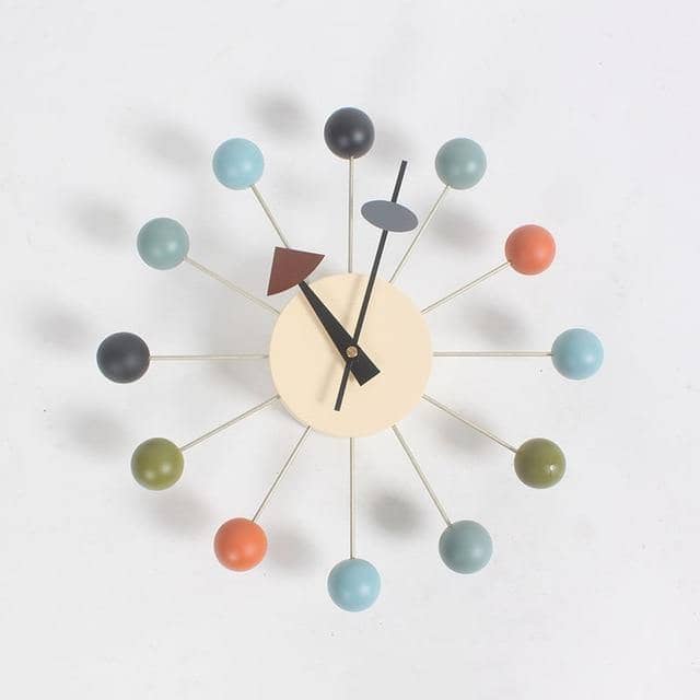 Mira Modern Wall Clock - Silicone 3D Ball, Scandinavian Decor 0