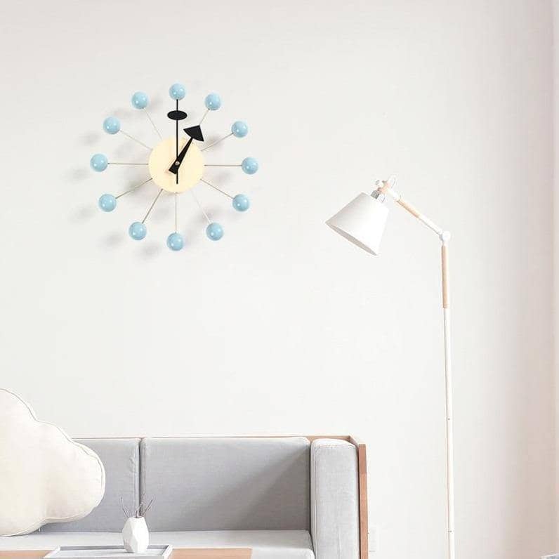 Mira Modern Wall Clock - Silicone 3D Ball, Scandinavian Decor 2