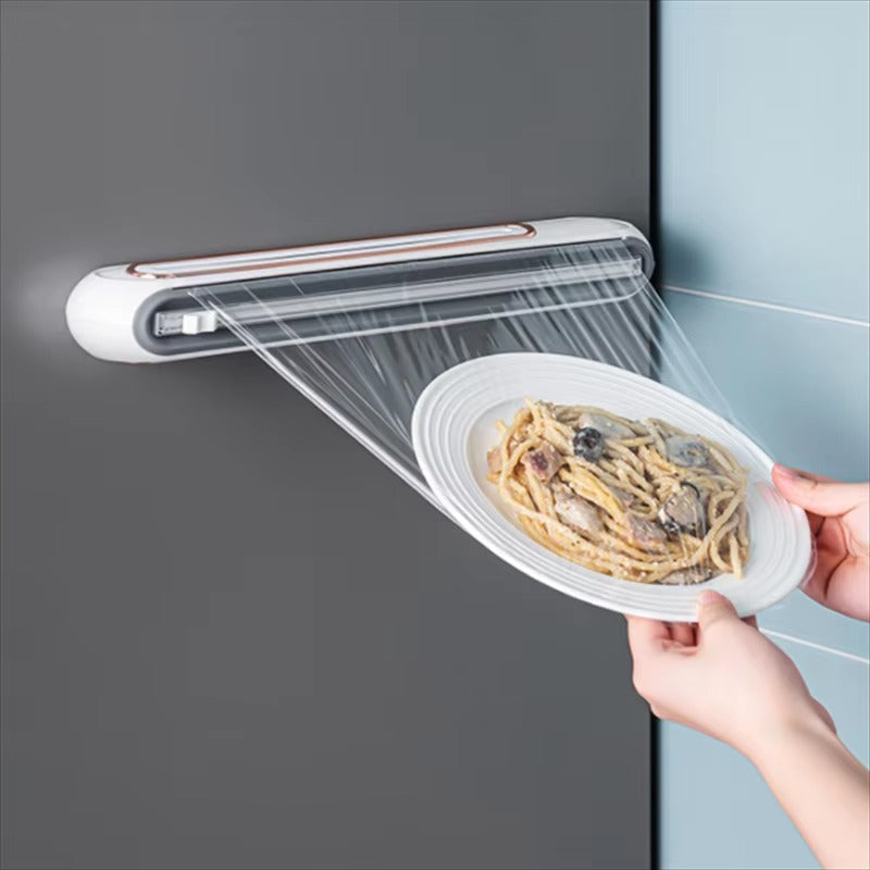 Mira Plastic Wrap Dispenser - Magnetic BPA-Free with Precision Cutter 5