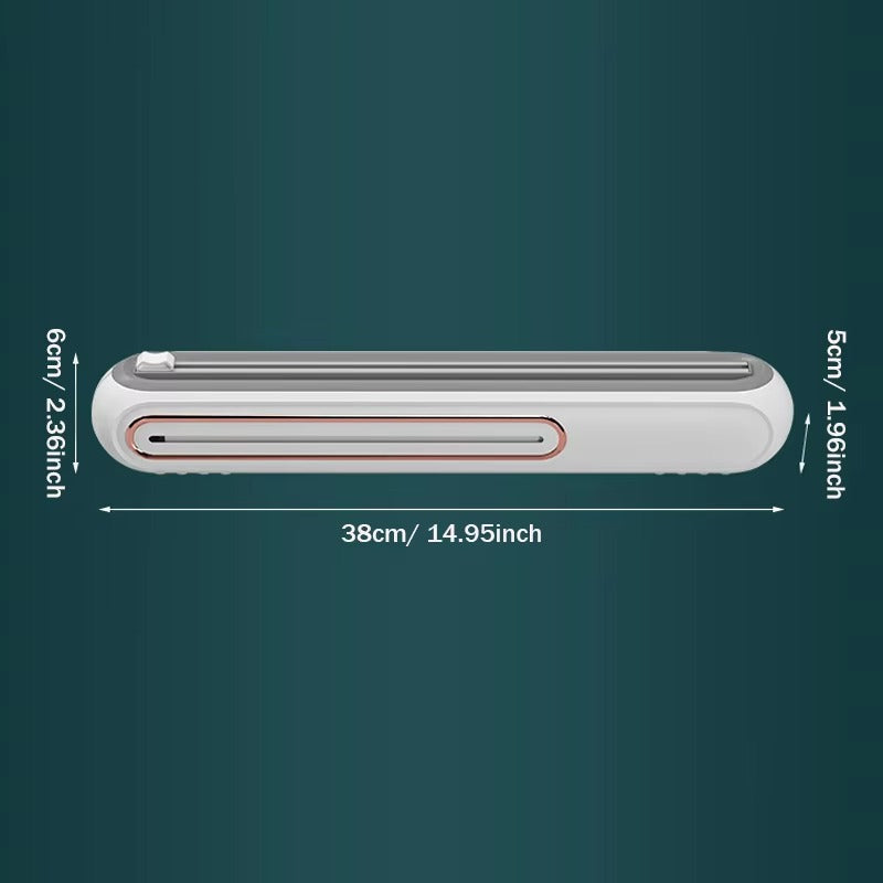 Mira Plastic Wrap Dispenser - Magnetic BPA-Free with Precision Cutter 6