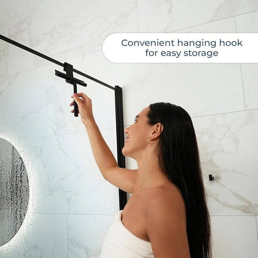 Mira Shower Squeegee - Silicone Coated, Ergonomic Design for Streak-Free Finish 2