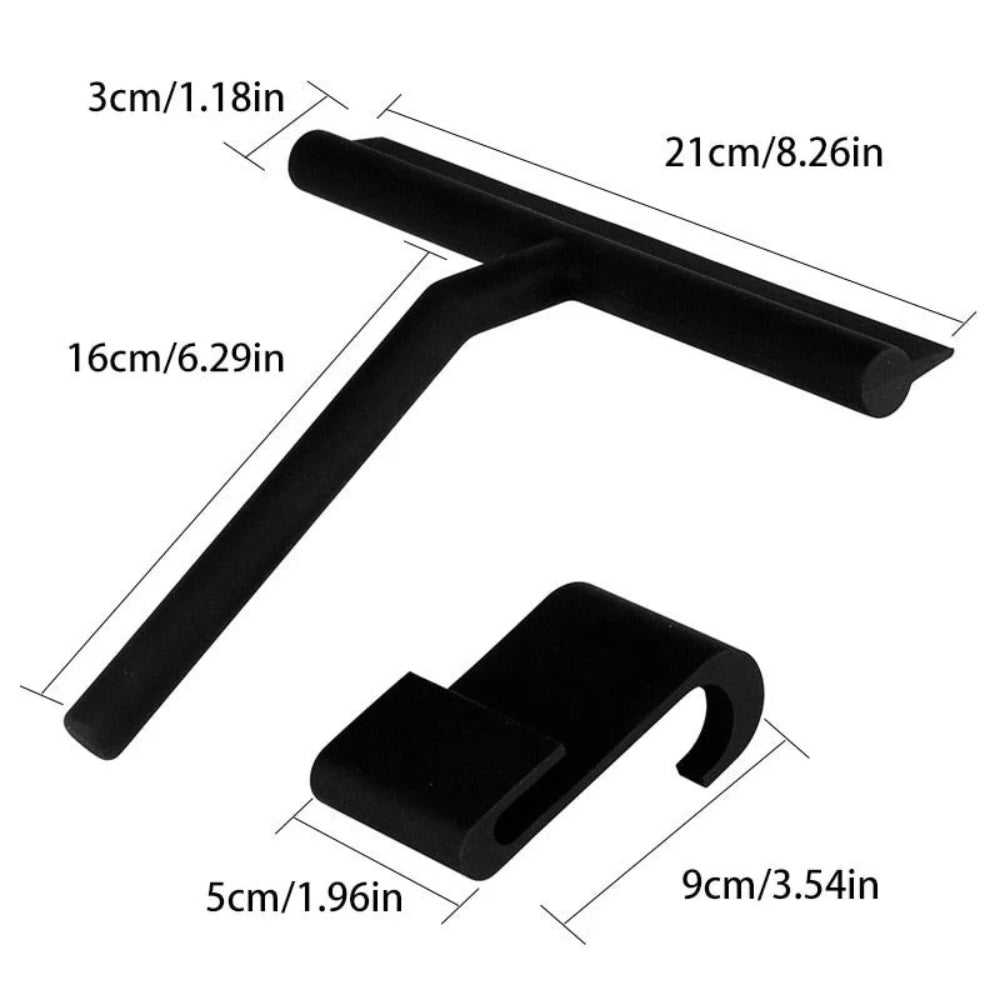 Mira Shower Squeegee - Silicone Coated, Ergonomic Design for Streak-Free Finish 7