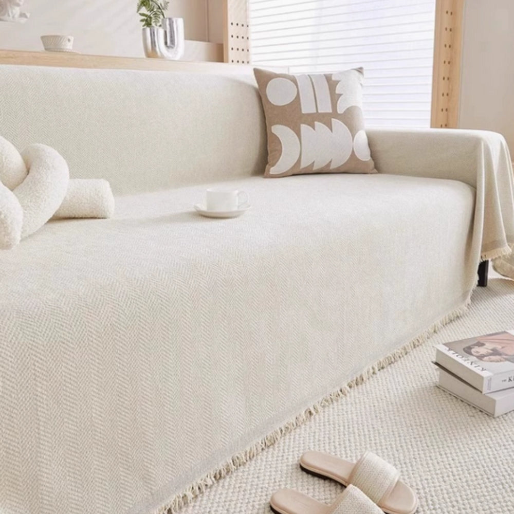 Mira Sofa Cover - Waterproof Chenille, Modern Design 4