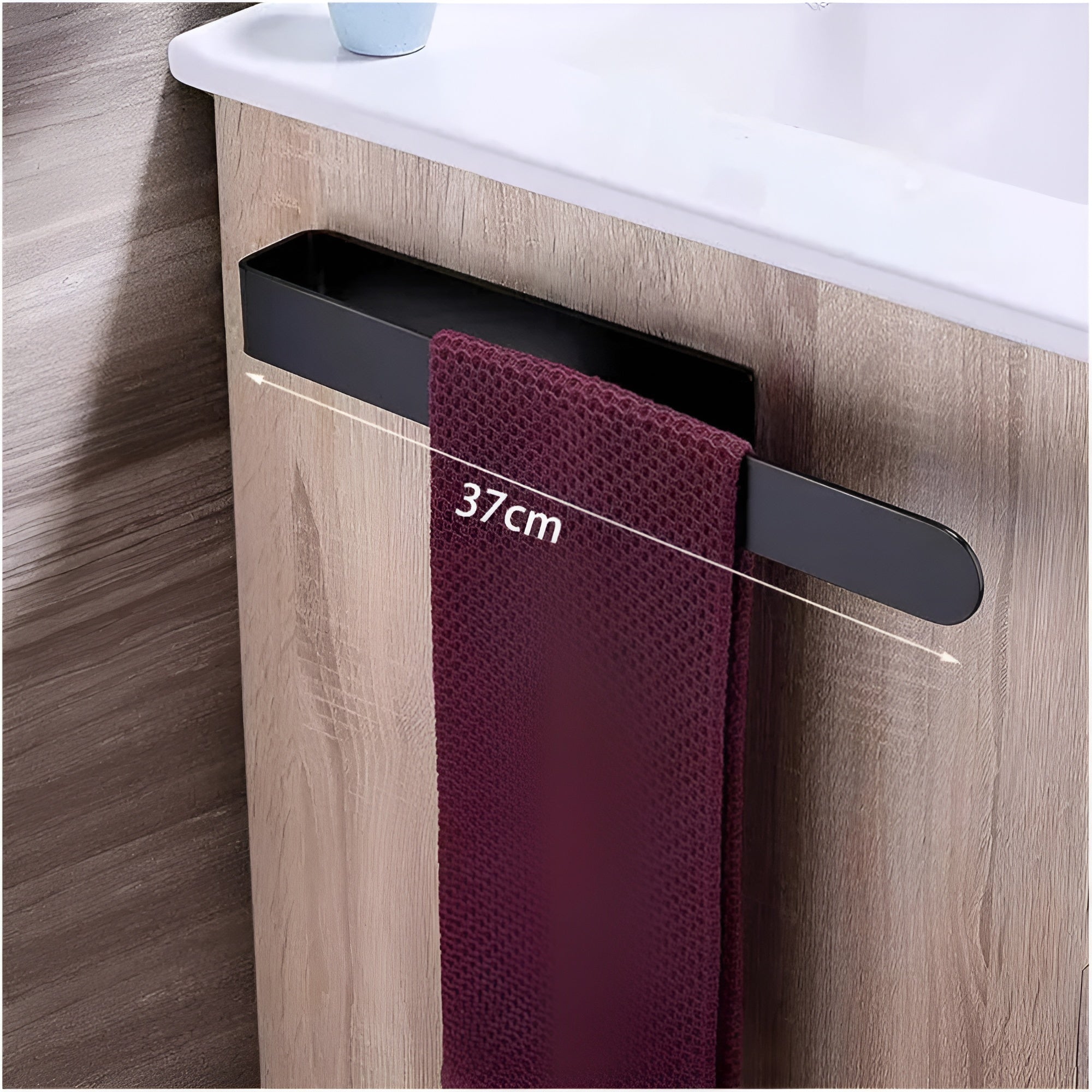Mira Towel Rack - Stainless Steel, Wall-Mounted Design 2