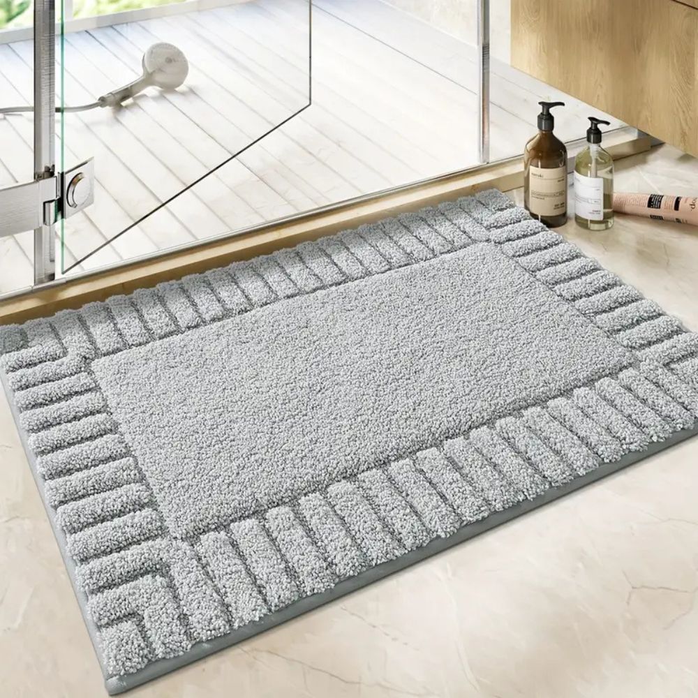 Mistral Bath Rug - Flocked Material, Non-Slip and Quick-Drying 0