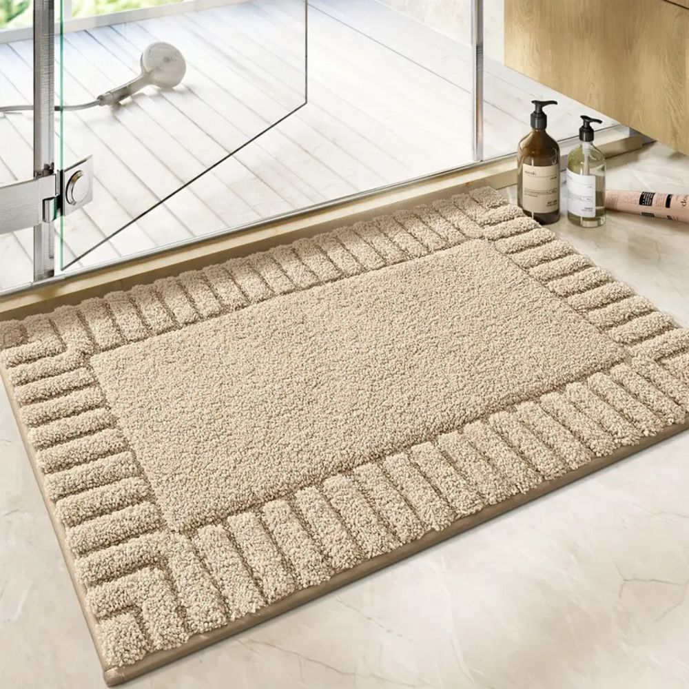 Mistral Bath Rug - Flocked Material, Non-Slip and Quick-Drying 1