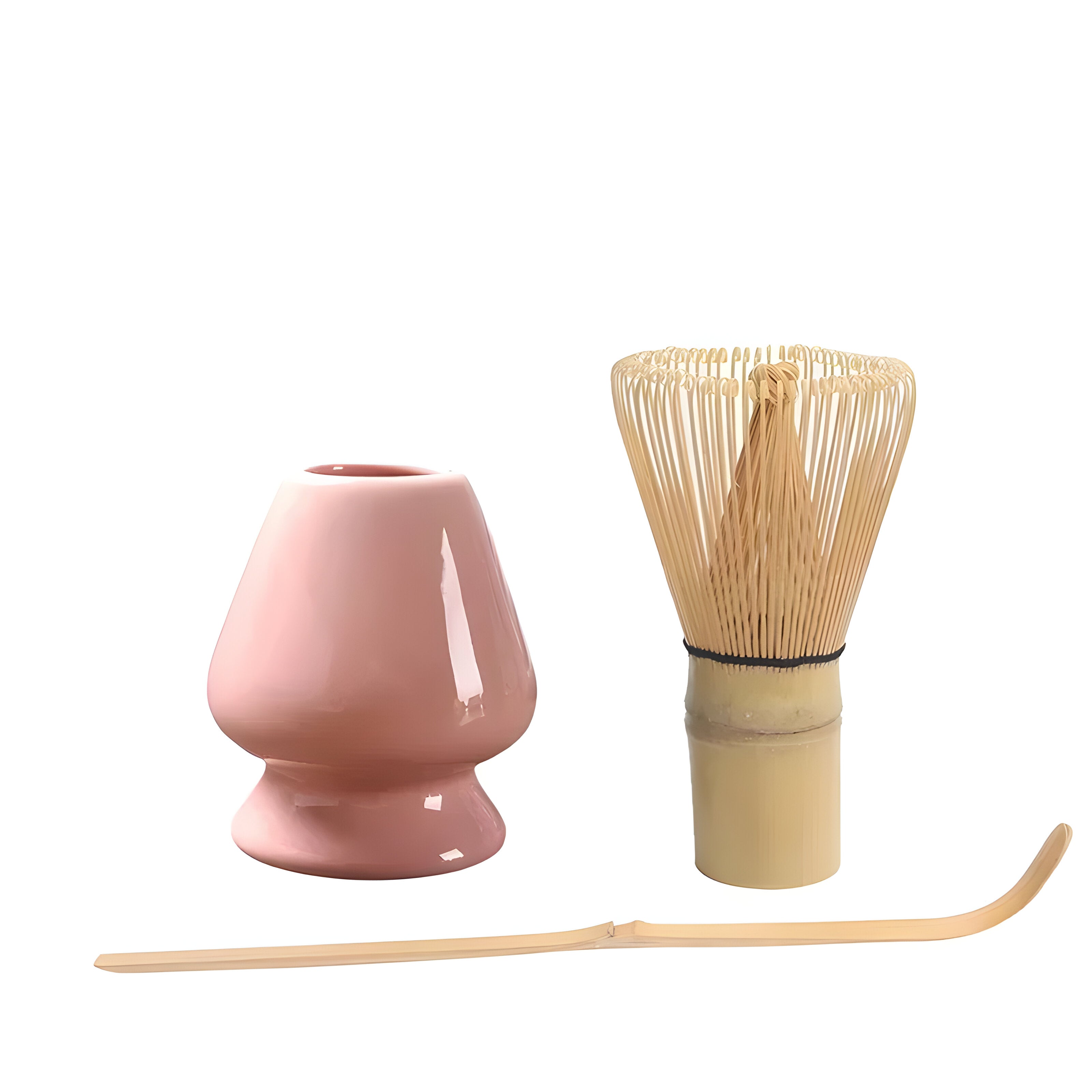 Miyako Matcha Set - Ceramic Japanese Tea Set, Elegant Pink 4