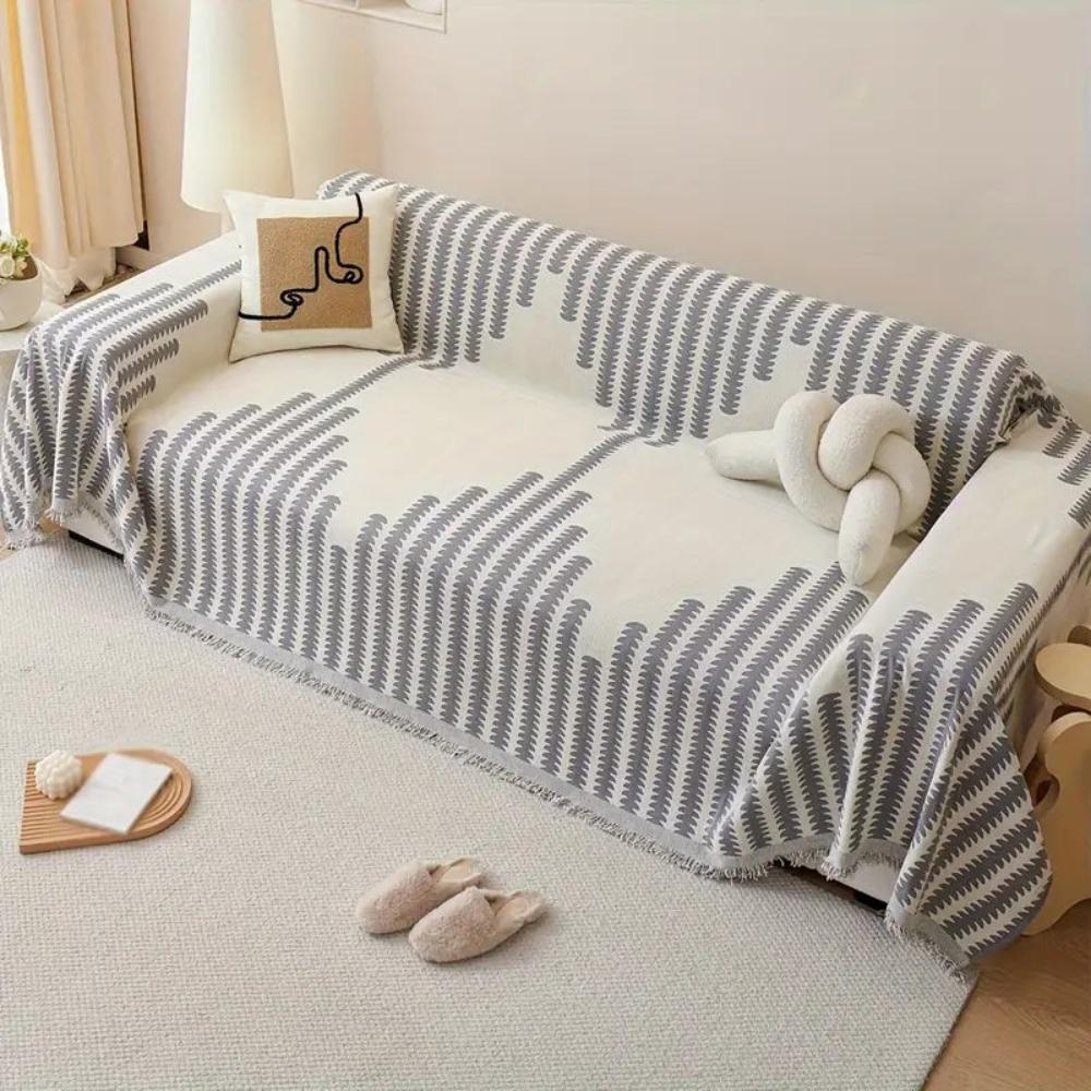 Mona Slipcover Sofa - Chenille Fabric, Non-Slip Design 5
