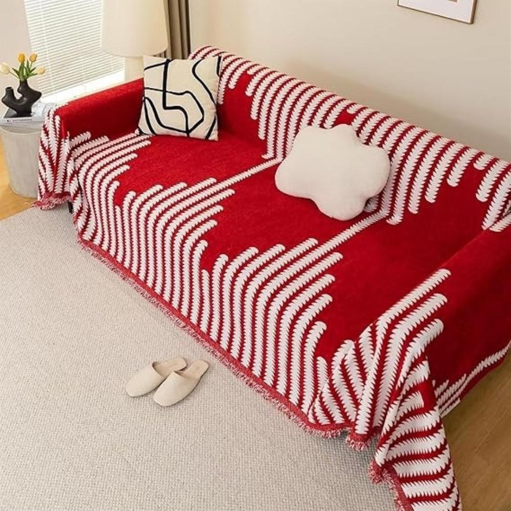 Mona Slipcover Sofa - Chenille Fabric, Non-Slip Design 9