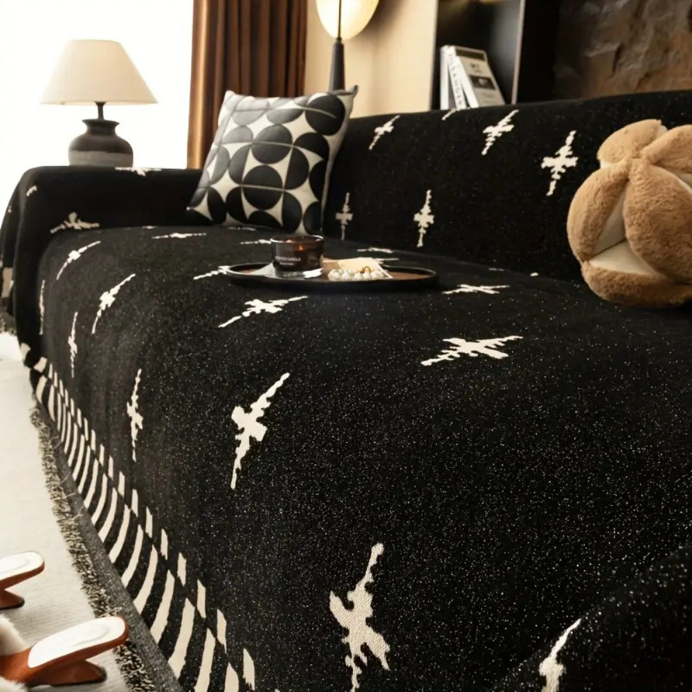 Mosaic Sofa Cover - Soft Microfiber, Non-Slip, Pet-Friendly 2