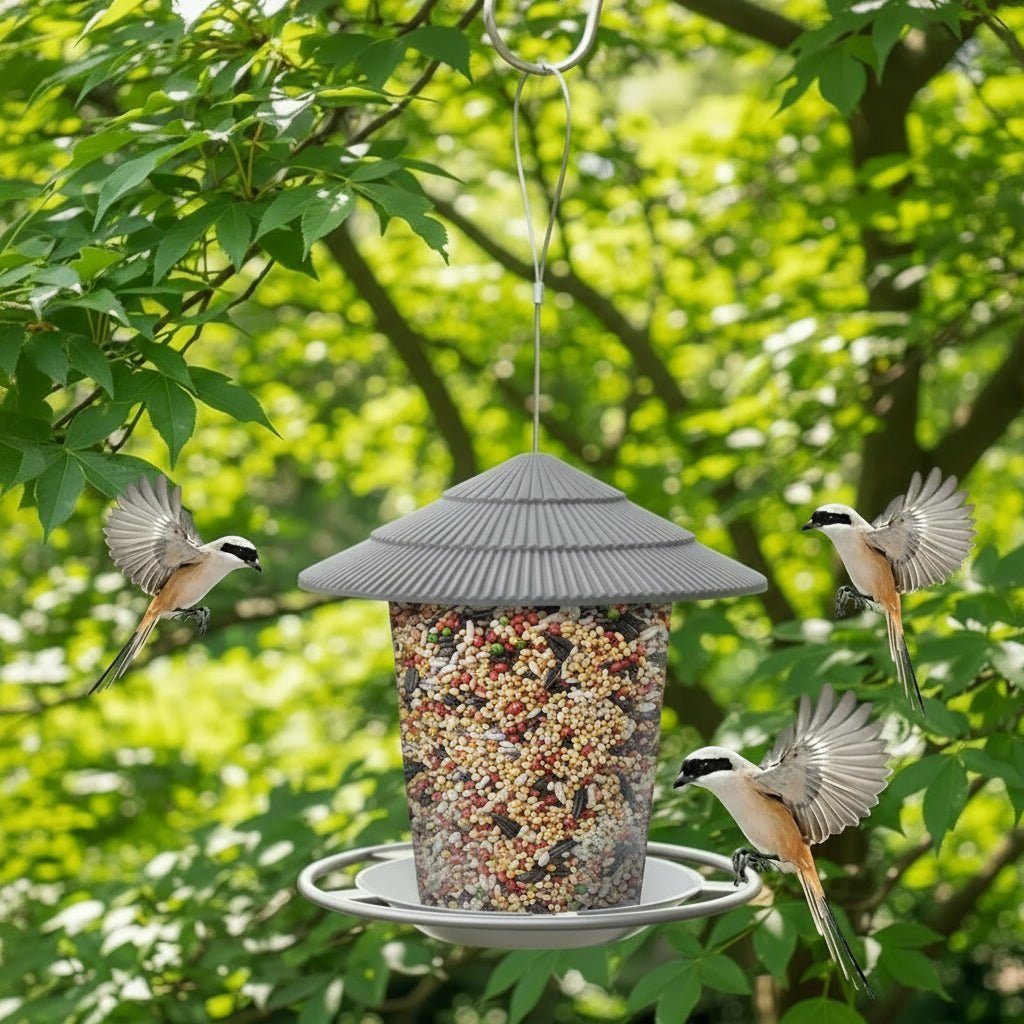 SeedFlow Pro – Multi-Port Bird Feeder – Weatherproof Hanging Dispenser