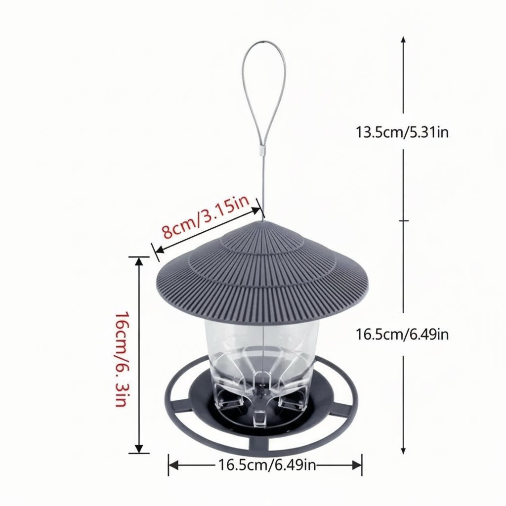 SeedFlow Pro – Multi-Port Bird Feeder – Weatherproof Hanging Dispenser