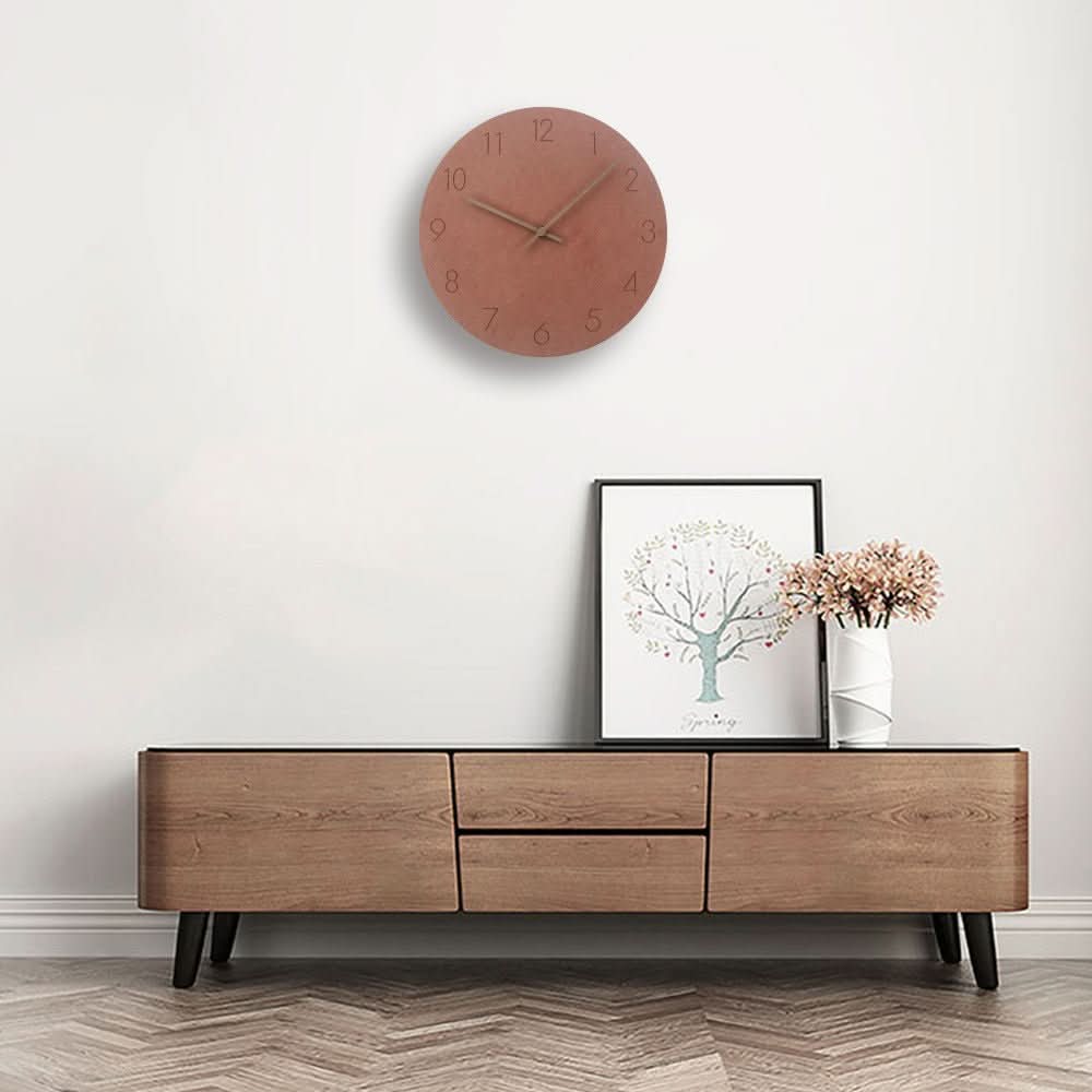 Natura Modern Wall Clock - Silent Quartz, Scandinavian Design Decor 2