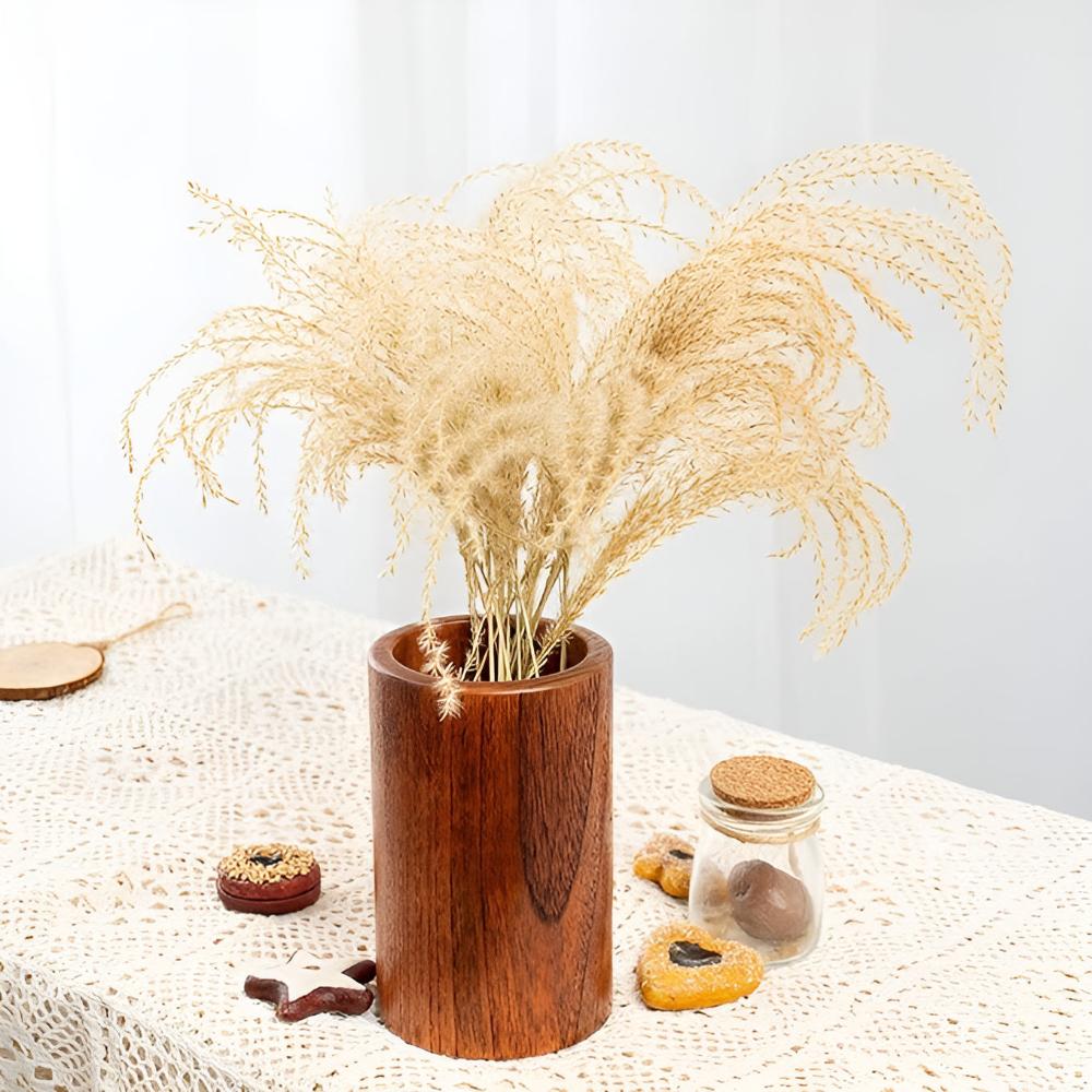 Natura Utensil Holder - Lightweight Natural Wood, Frosted Finish 2