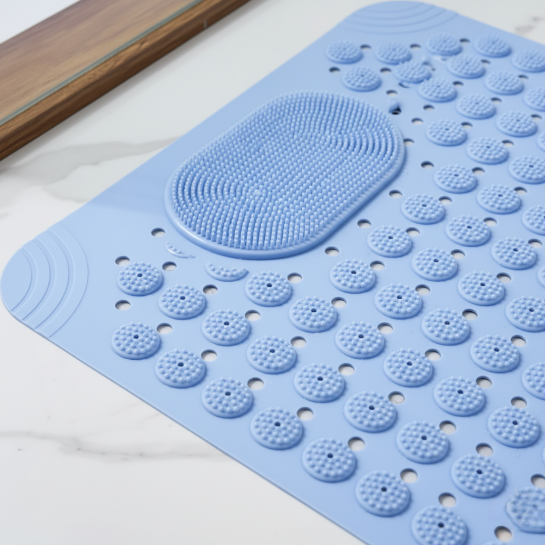 Nerix Shower Mat Non-Slip - Durable PE with Massage Surface and Suction Cups 3