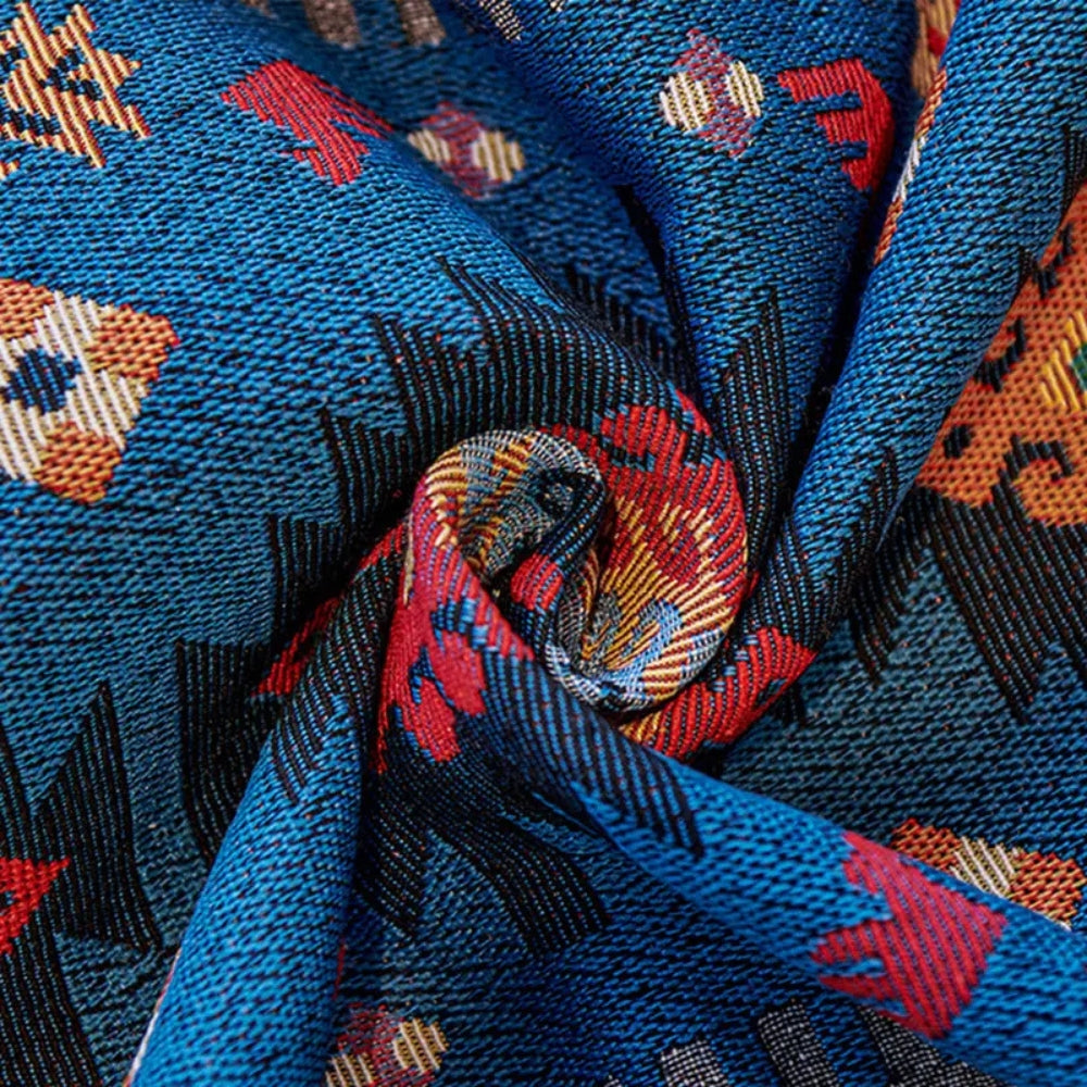 Noble Boho Sofa Cover - Colorful Chenille, Vintage Design, Dustproof 6