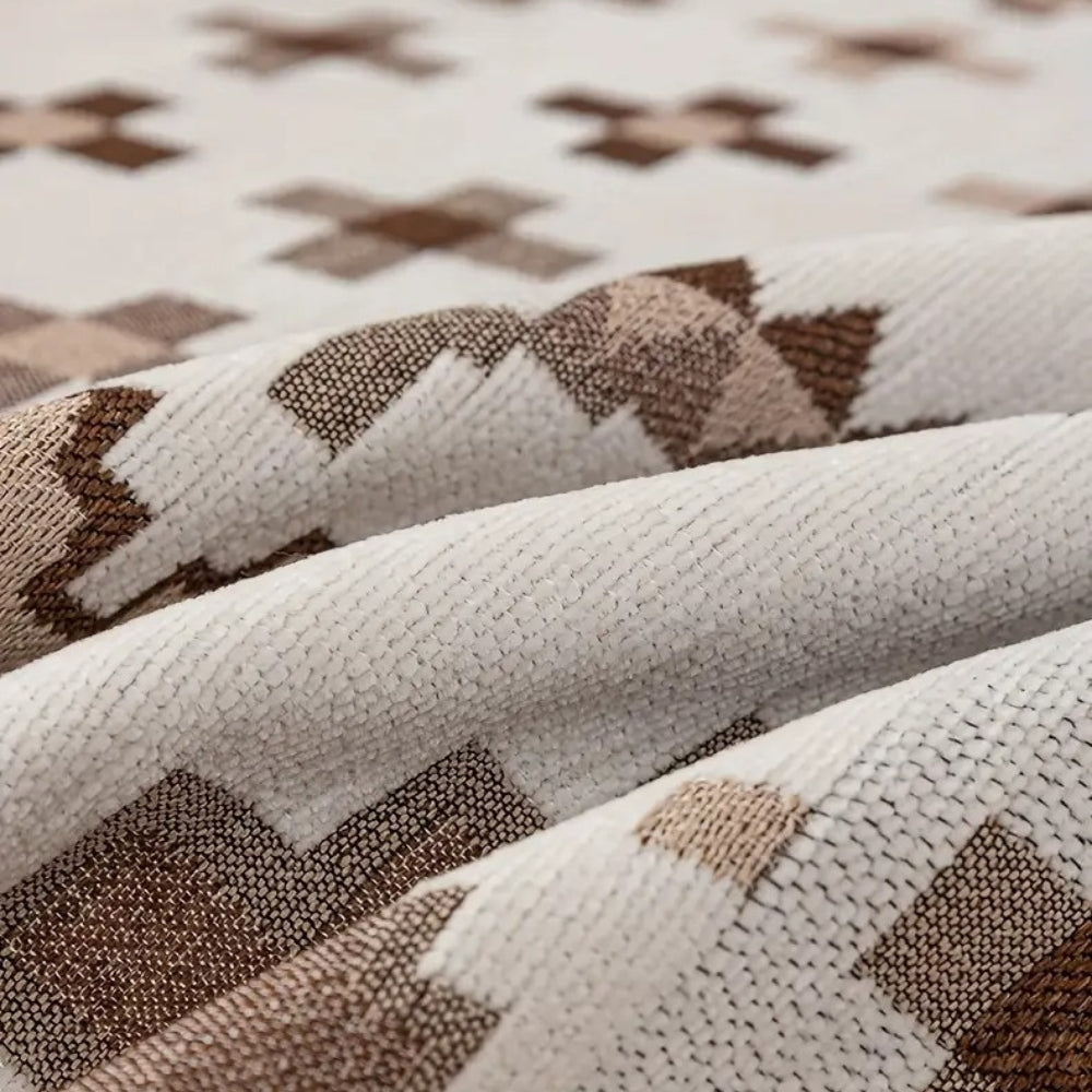 Noble Charm Sofa Cover - Soft Chenille, Ethnic Patterns 4