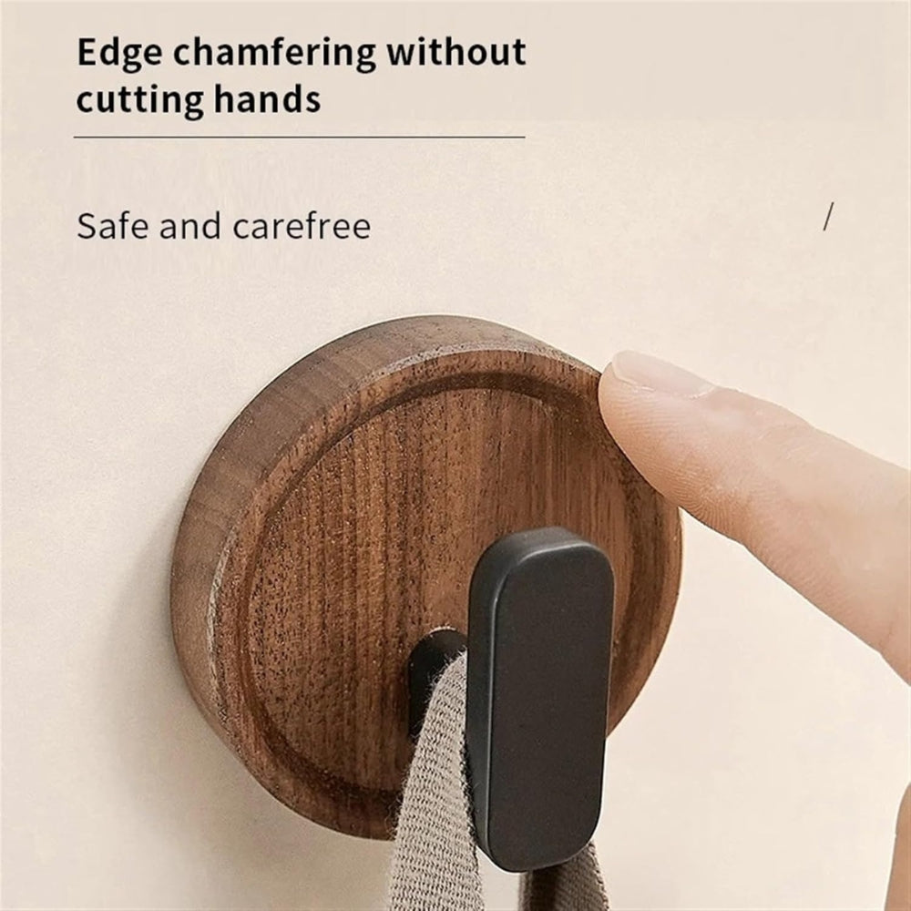 Noble Walnut Wall Hook - Minimalist Design, Durable Key Holder for Wall 2